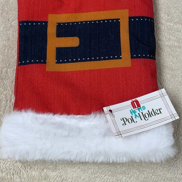 Funny Christmas Pot Holder Stocking and Glasses with Beard, Eyebrows - Picture 6 of 9